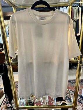 Lindbergh Men's White Heavy Crew Neck Short Sleeve T-Shirt